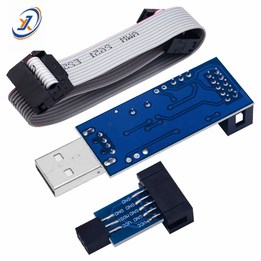 Фото Программатор USB ISP USB ASP ATMEGA8 ATMEGA128 с поддержкой Win7 64, 1 шт. №2