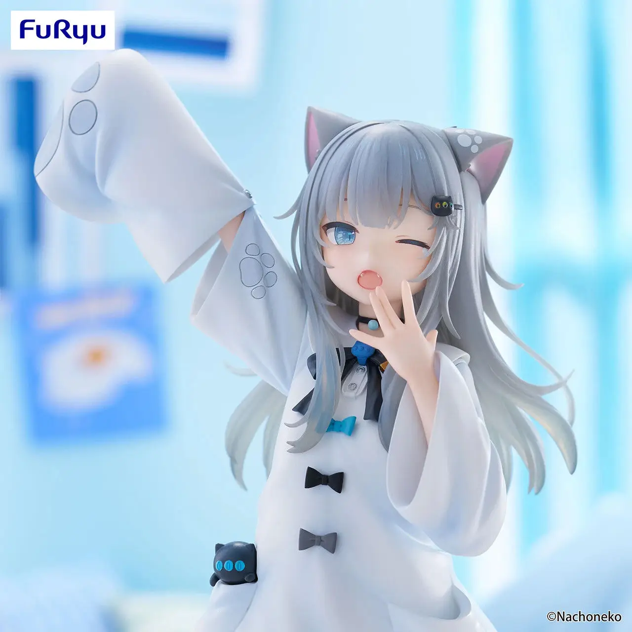 Фото FuRyu Trio-Try-iT Nachoneko (Sleepy Cat) ПВХ Фигурка Аниме Модель Модные игрушки Настольная кукла Коллекционные предметы №4