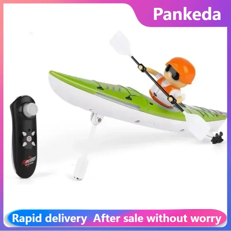 2,4G RC Лодка HC 810 RTR Цветное весло с дистанционным управлением Гребные светодиодные фонари 360 Вождение Двойной режим Водонепроницаемый корабль Подводные игрушки