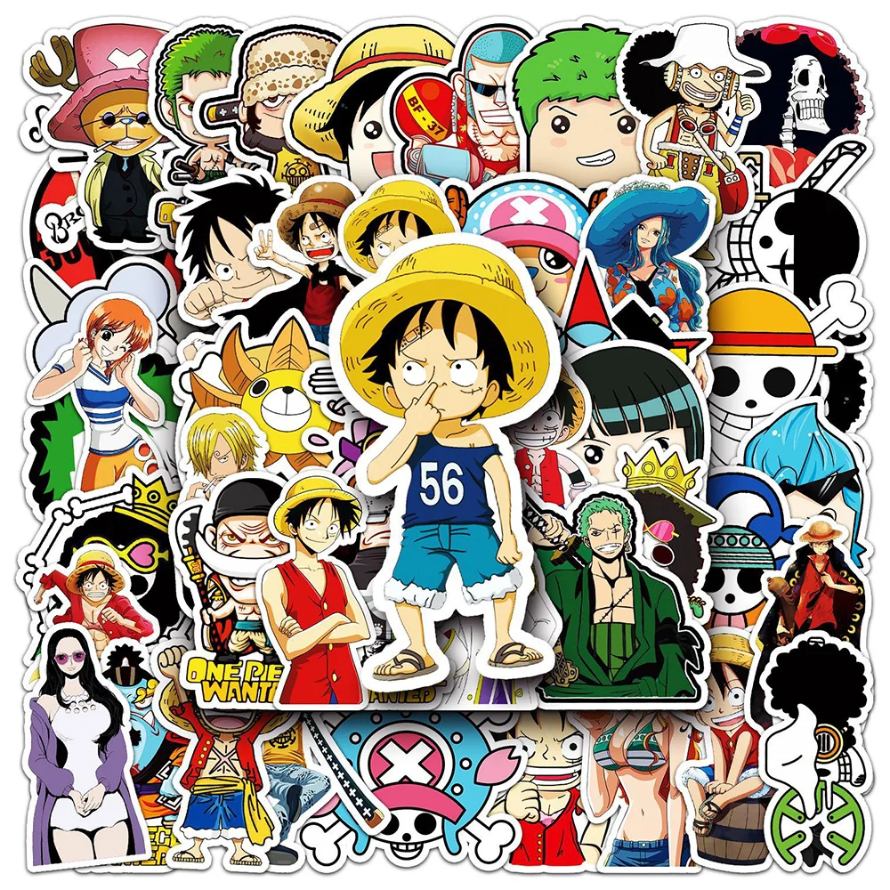 10/30/50 шт. ONE PIECE аниме наклейки мультфильм наклейки граффити чемодан ноутбук скейтборд автомобиль водостойкие детские забавные наклейки подарок