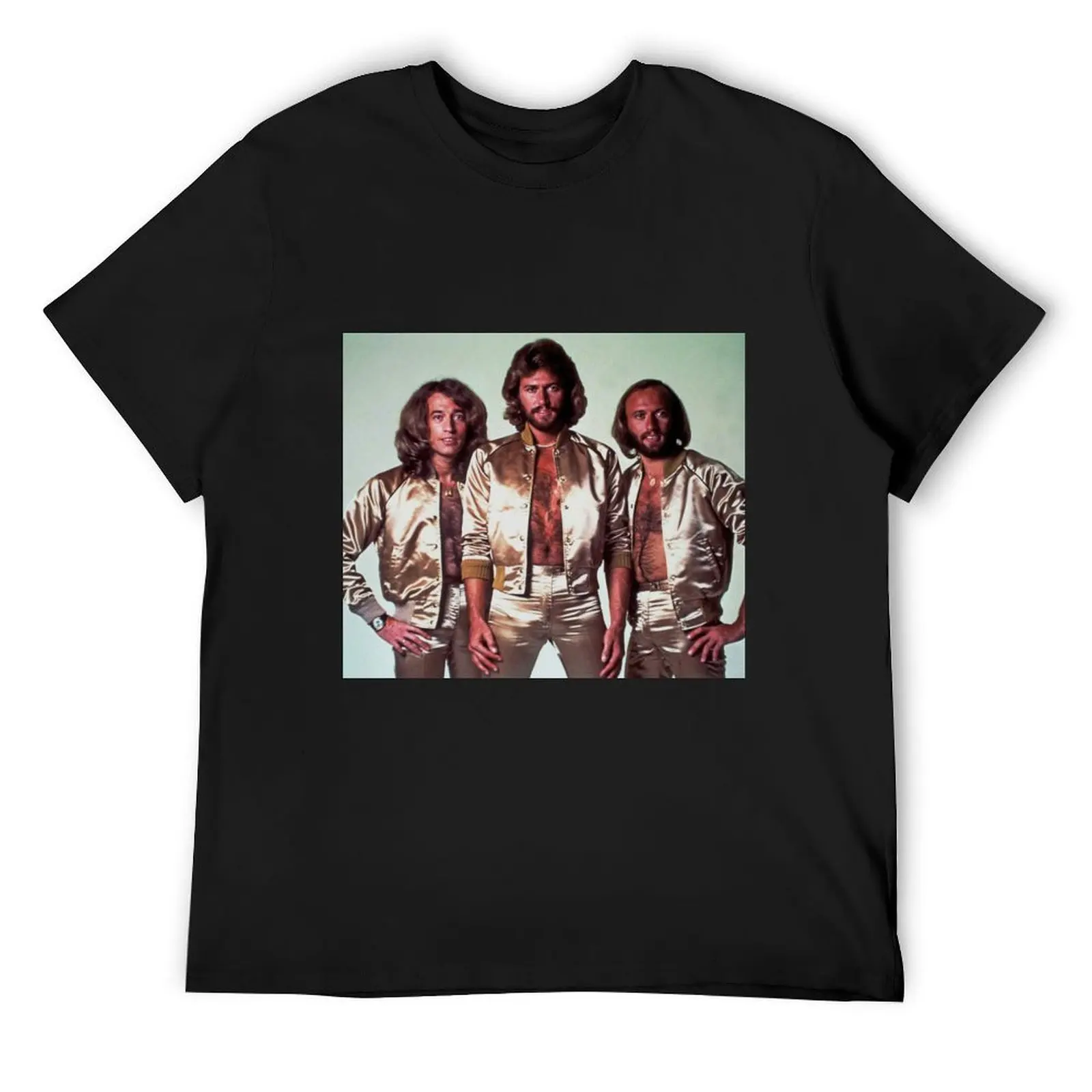 да, мини-логотип Grupo Adobe популярная группа Beegees # 8. футболка, быстросохнущая, подарки для парня, одежда, набор мужских футболок с рисунком