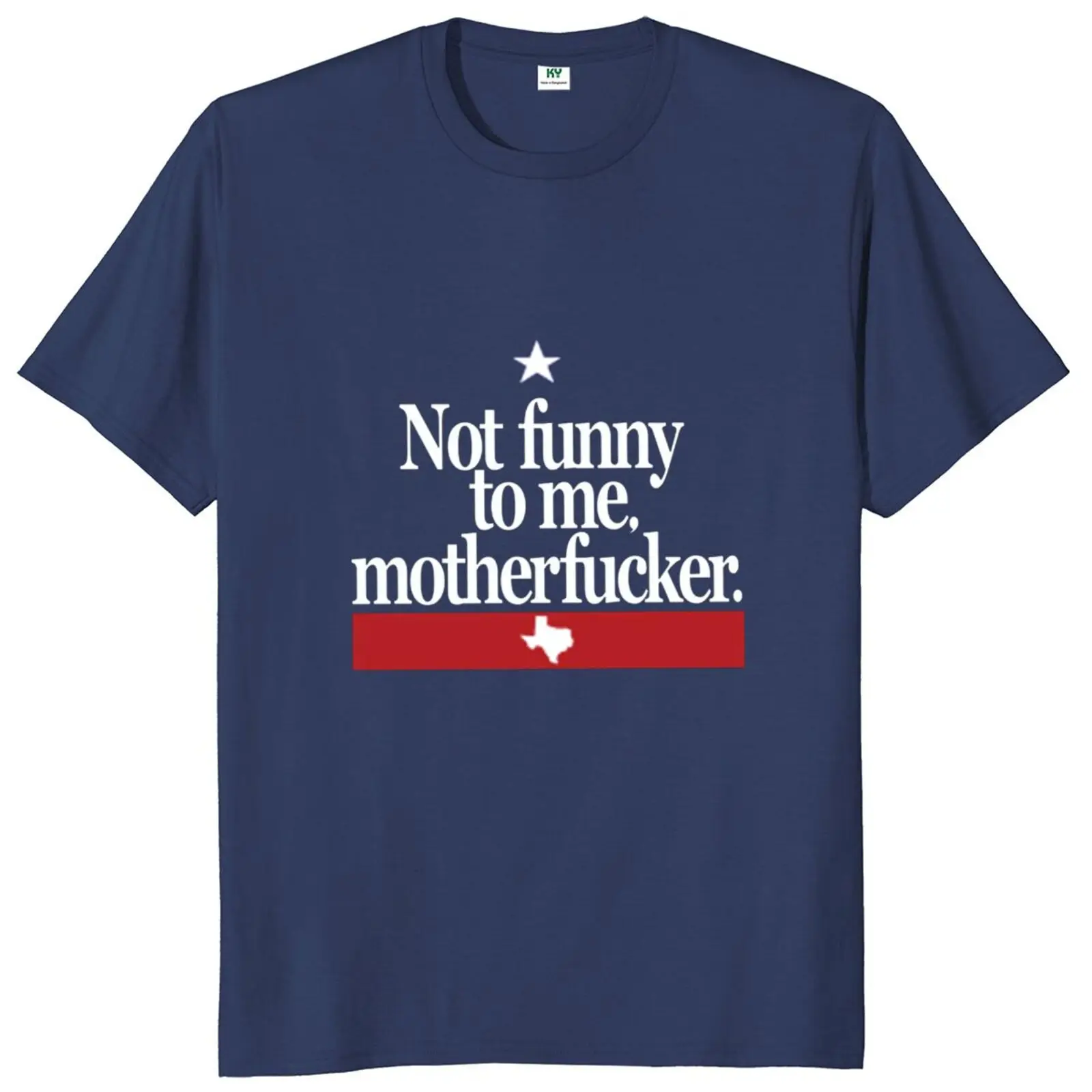 Фото Футболка унисекс с надписью «Not Funny To Me», 100% хлопок №4