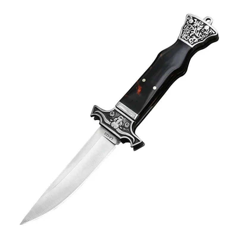 Складной нож с кобурой и деревянной ручкой, 58HRC (art.: 3920c9fbe2eff) - 3920c9fbe2eff