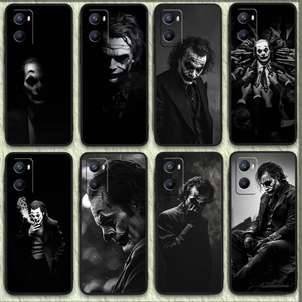 Art C-Clown Cool для OPPO Reno 11 10 9 8 7 6 5 4 2 Z SE Lite Plus Pro 4G 5G Черный чехол для телефона