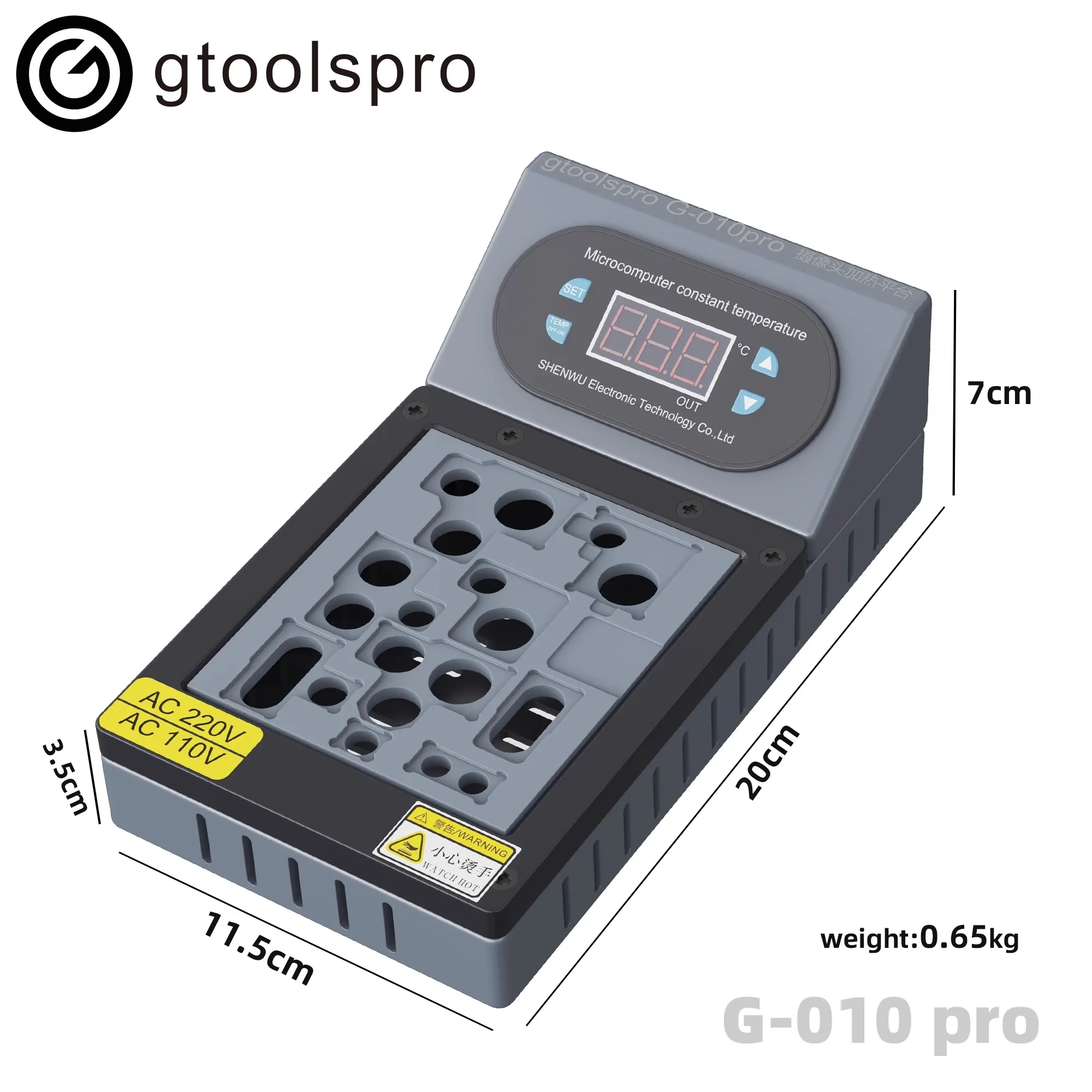 Gtoolspro G-010 Pro 7-16 Pro Max Нагревательная платформа задней камеры Станция для распайки для ремонта мобильных телефонов Инструмент для разборки