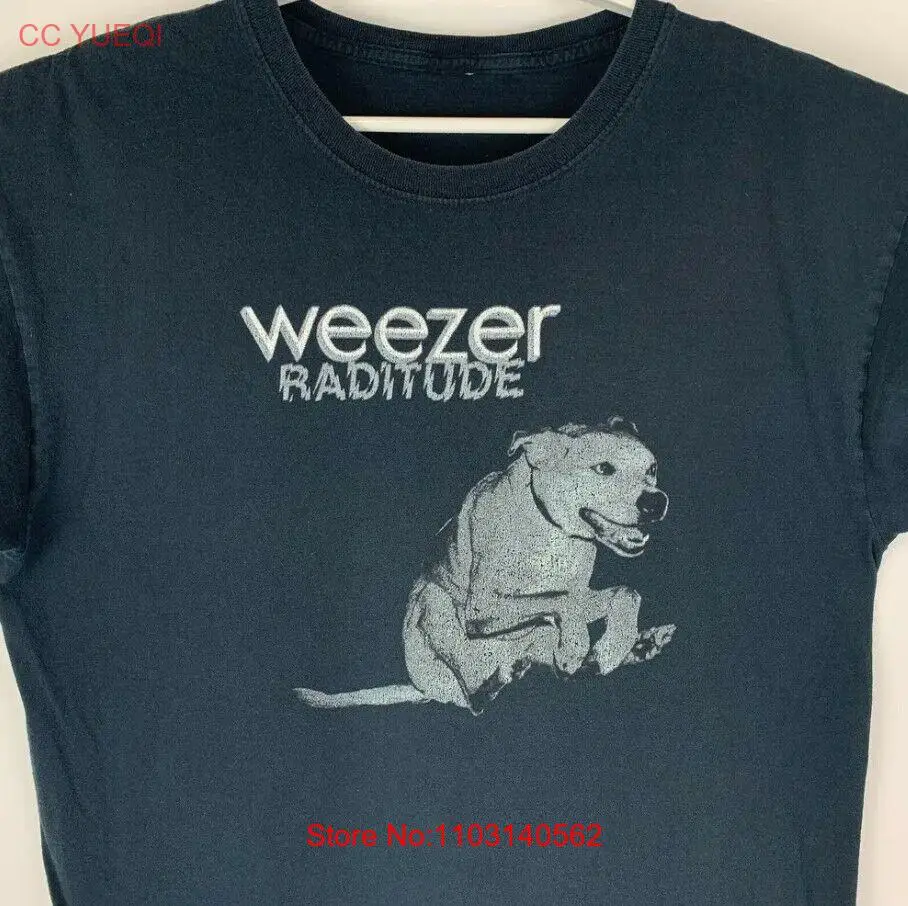 Футболка Weezer Raditude, альтернативная футболка с собакой рок-группы, черная рубашка, ремейк TE8117