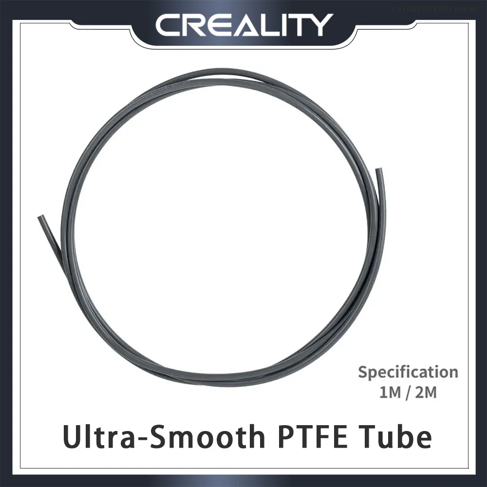 Оригинальная ультрагладкая трубка Creality из ПТФЭ длиной 1 м/2 м, плавное питание нити для 3d-печати, аксессуары для 3D-принтера FDM