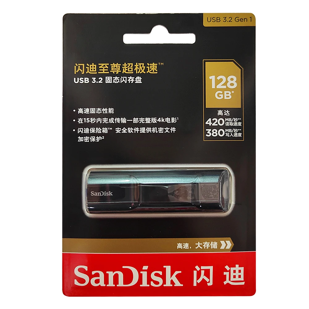 Фото Твердотельный флэш-накопитель SanDisk Extreme PRO USB 3.2 128 ГБ 256 ГБ 512 ГБ 1 ТБ USB-накопитель до 420 МБ/с SDCZ880 U-диск №3