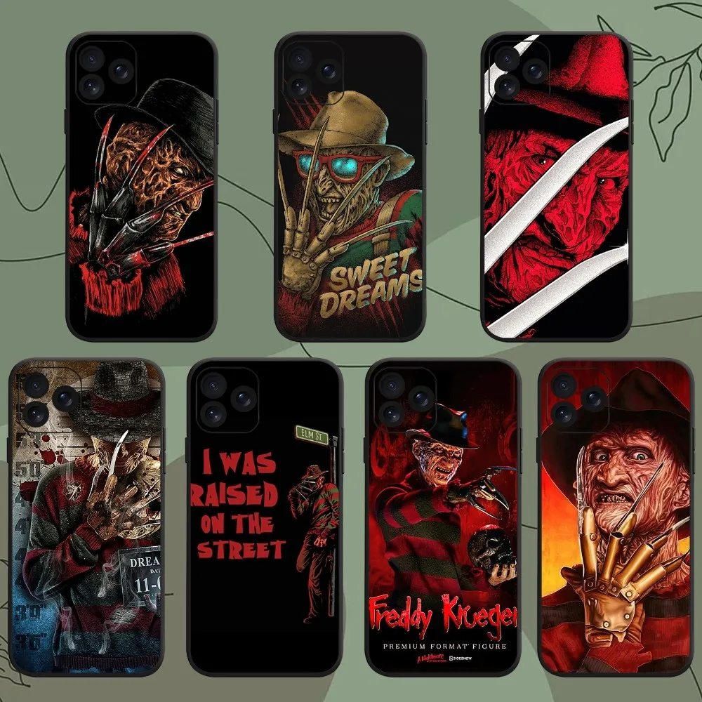 Чехол для телефона с фильмом F-Freddy ужас K-Krueger для iPhone 8 15 11 Mini Xr XS 14 13 12 X Pro Max Plus