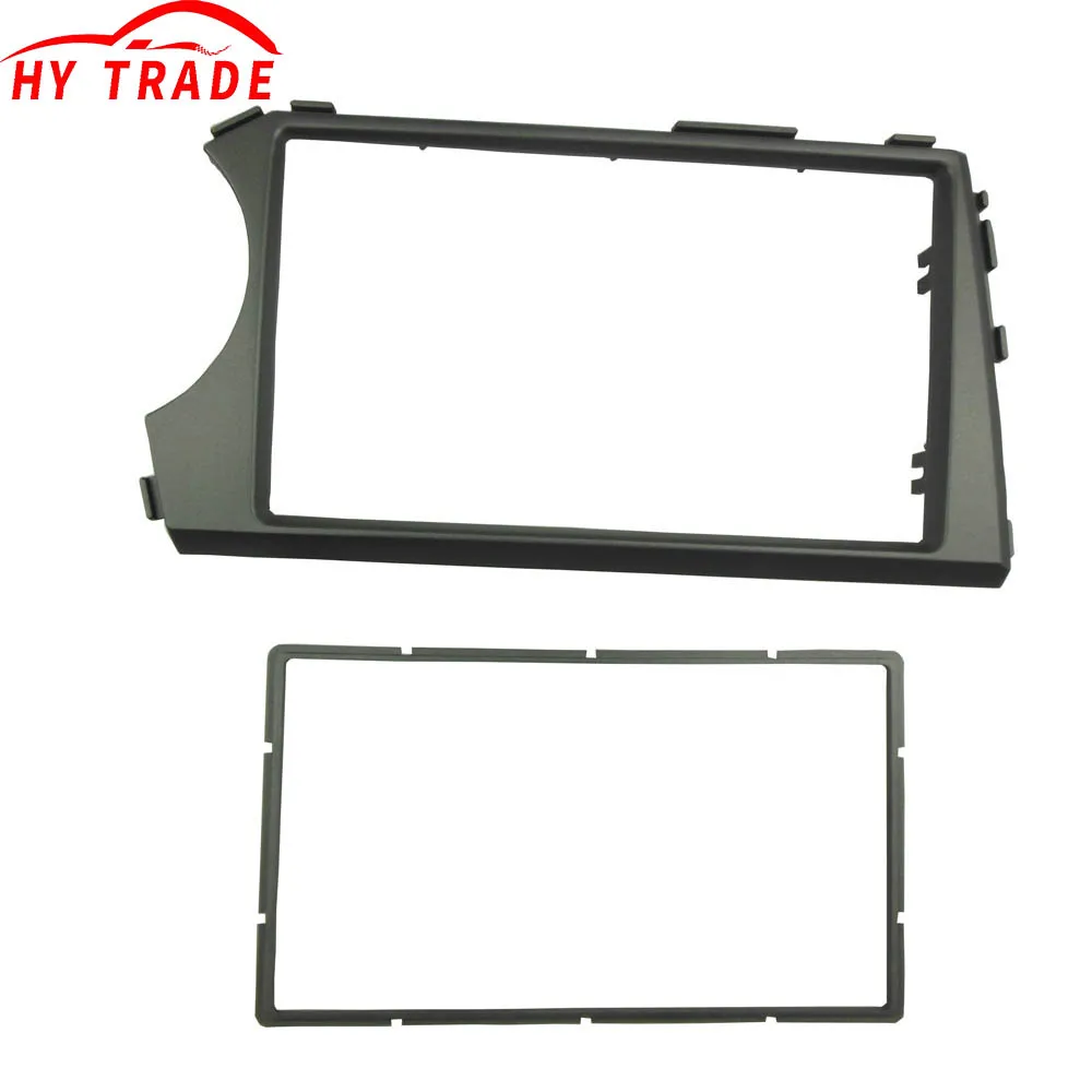 HY2 Din Fascia для SSANG YONG Actyon 2006-2009 Kyron Радио GPS DVD Стерео Панель CD Приборная панель Монтажная навигация Комплект отделки Рамка