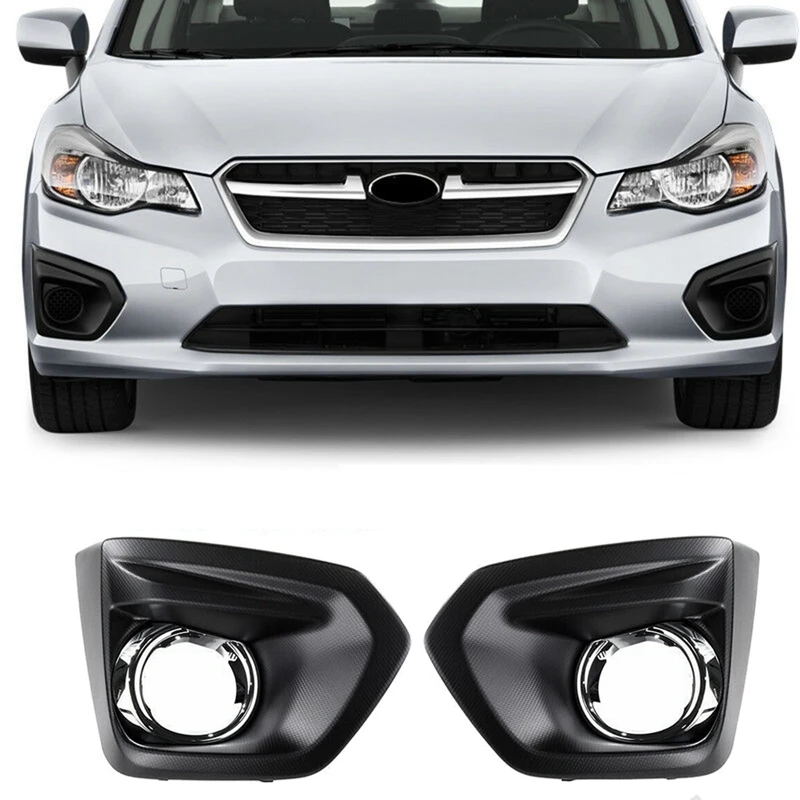 Для Subaru Impreza 2012-2014, передний бампер, противотуманная лампа, сменная панель с хромированным левым и правым пассажиром