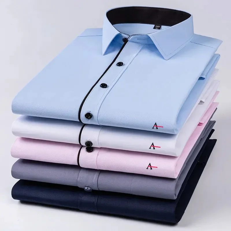 Nova 2023 Camisa de манга curta para homens, camisa branca fina, размер грандиозная женская рубашка l