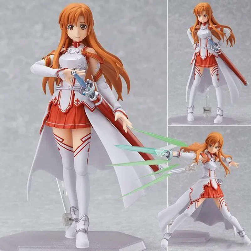 Меч искусство онлайн Yuuki Asuna экшн-фигурки аниме периферийная Коллекция модели игрушки-статуи Симпатичные ПВХ настольные украшения
