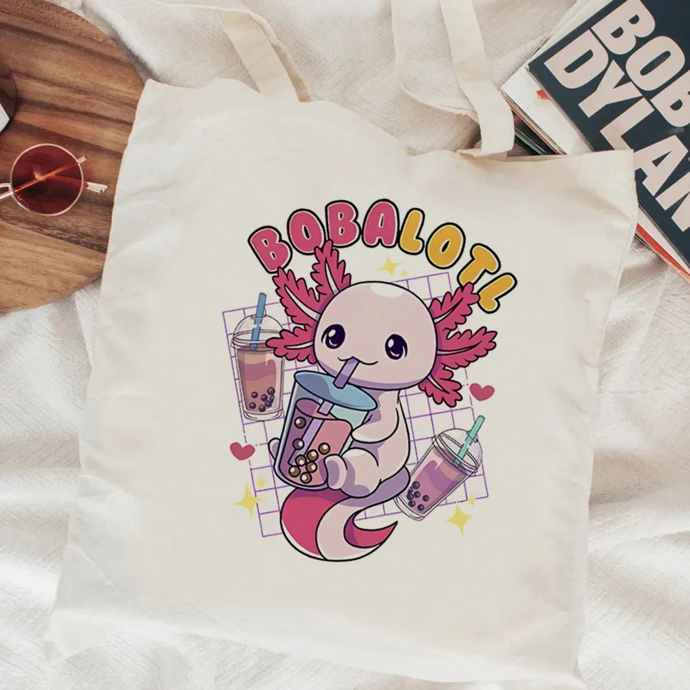Сумка для покупок Axolotl, сумка-тоут, Джутовая сумка, сумка для покупок, Джутовая сумка, плетеная веревочная сумка