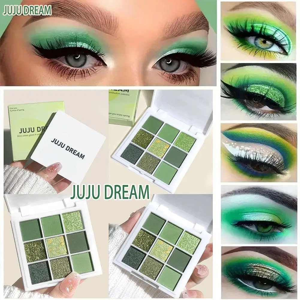 Новая палитра теней для век с зеленым авокадо и перламутровым эффектом Guacamole Eye Brighten Glitter Женская косметическая палитра с блестками для ухода за макияжем Pal M4O6