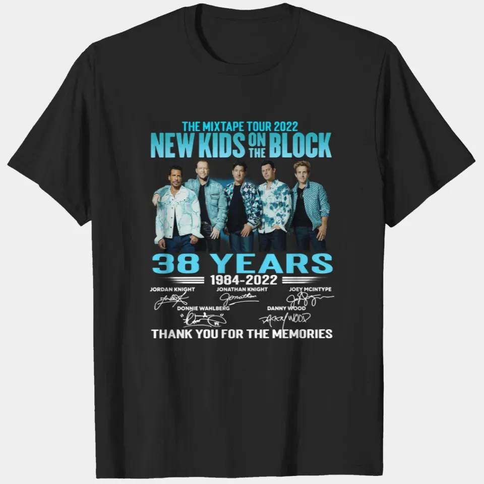Футболка унисекс NKOTB Signture The Memories The MixTape Tour 2022, S-5XL