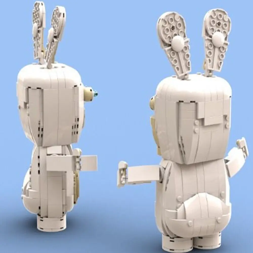 Фото Кричащий кролик скульптуры строительные игрушки набор 913 штук MOC №2