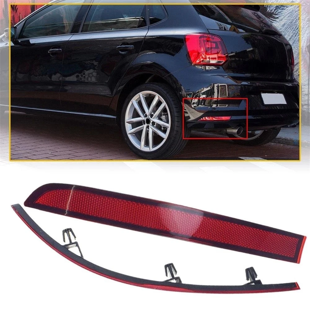 Для VW Touran 2006 2007 2008 2009 2010 лампа заднего бампера, отражатель, красный задний фонарь, гальмо, предупреждение о парковке 1T0945105A 1T0945106A