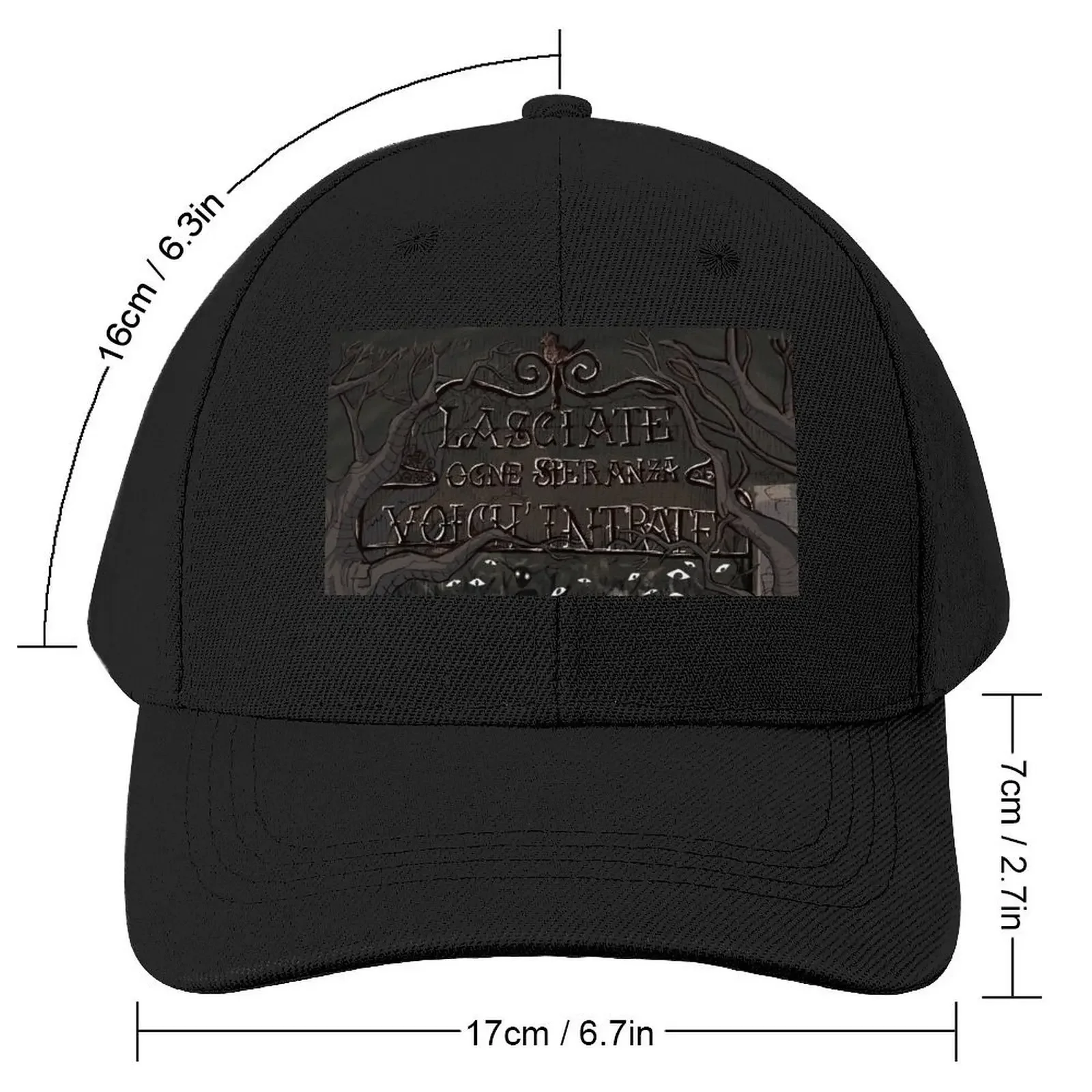 Фото Lasciate Ogne Speranza Voi Ch'intrate // Divina Commedia // inferno Baseball Cap Thermal Visor Hat Beach Men Caps Women's №2