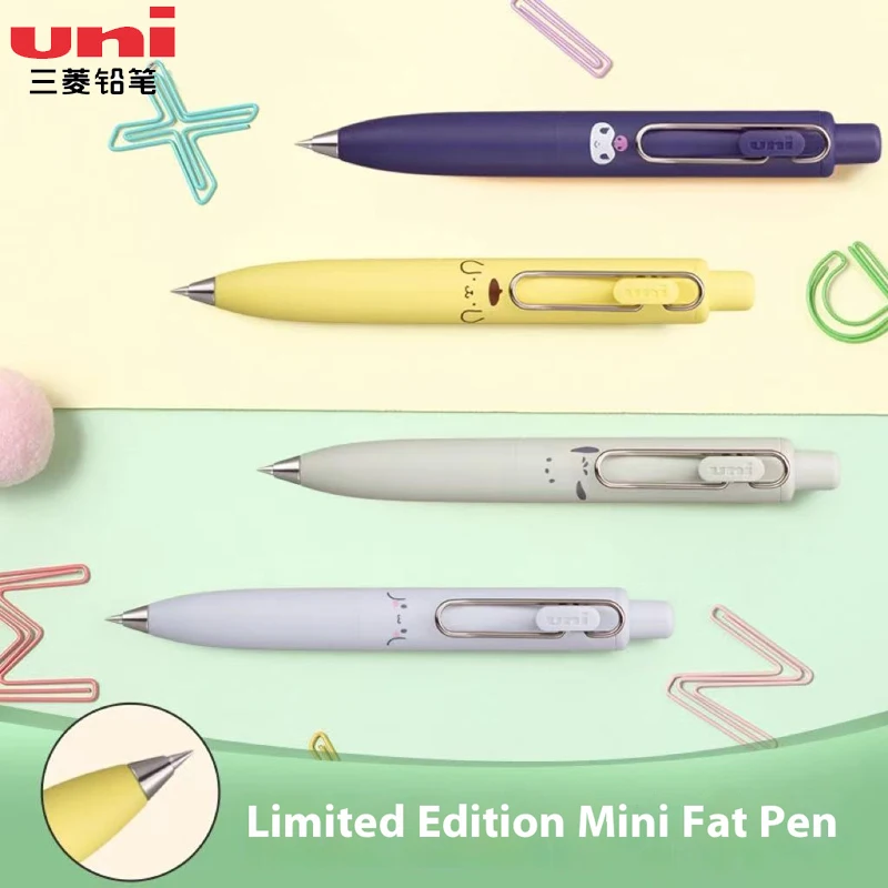 Гелевая ручка Uni Ball One Sanrio Edition, мини-толстая ручка карманного размера, милые быстросохнущие черные чернила, многоразовые ​ Эстетические канцелярские товары для путешествий Ручки, карандаши и письменные принадлежности