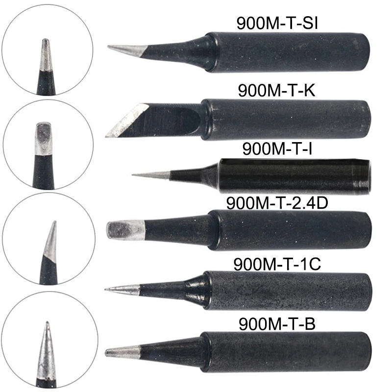 Наконечник паяльника 900M-T без свинца для Hakko Saike 936 852d + 909D, 5 шт.