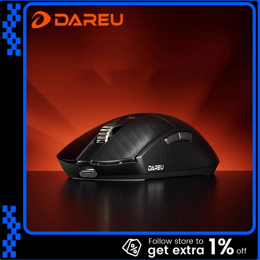Беспроводная мышь Dareu A950Ultra, трехрежимная мышь, 8000 Гц, частота запуска, легкие игровые мыши из углеродного волокна, аксессуары для ПК для геймеров