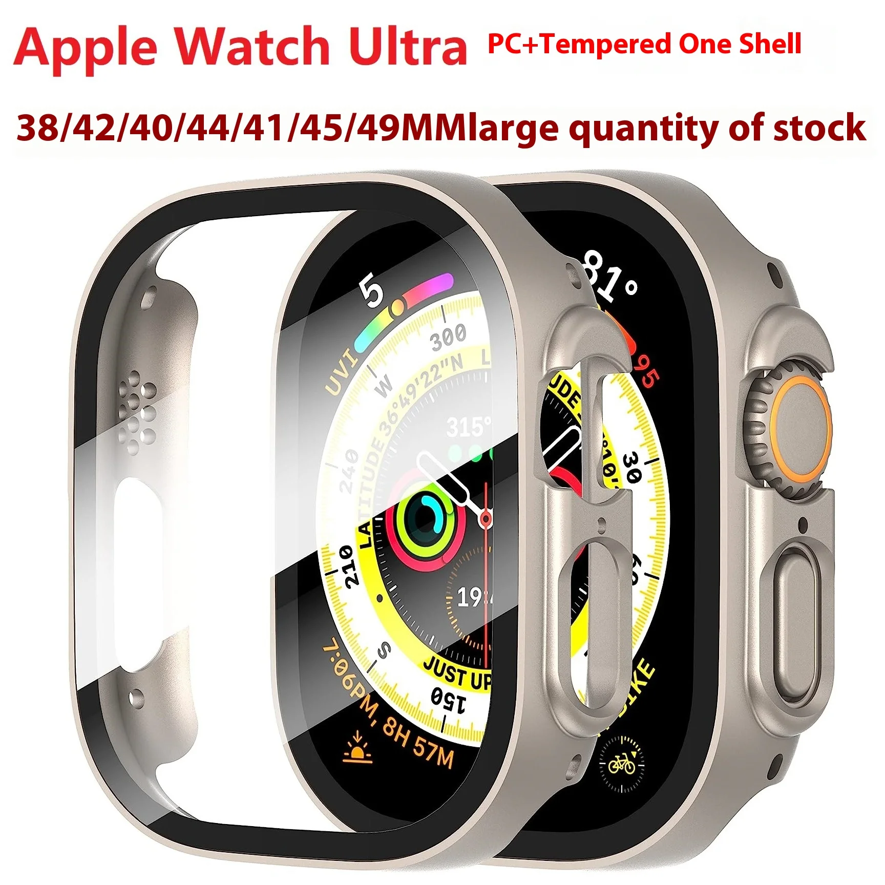 Новое закаленное стекло для Apple Watch Ultra защита для экрана металлическая рамка Защита от царапин для серии IWatch Ultra 49 мм аксессуары