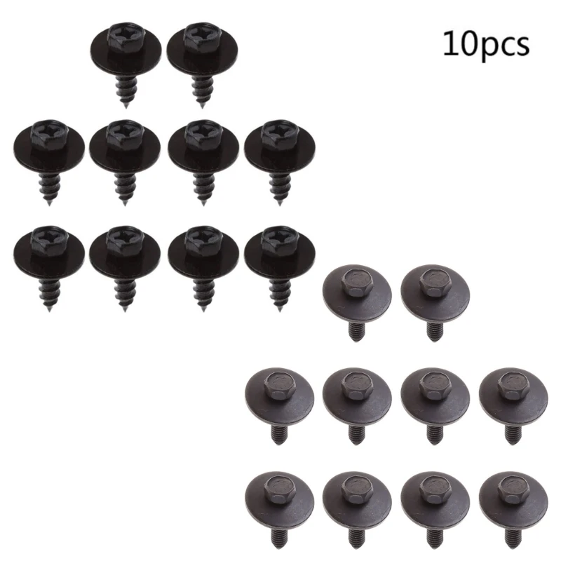 Крышка двигателя, поддон, арка, зажимы Torx, крепежные детали, 10x ферма Torx для нарезания головки винтов крыльев, подходит для