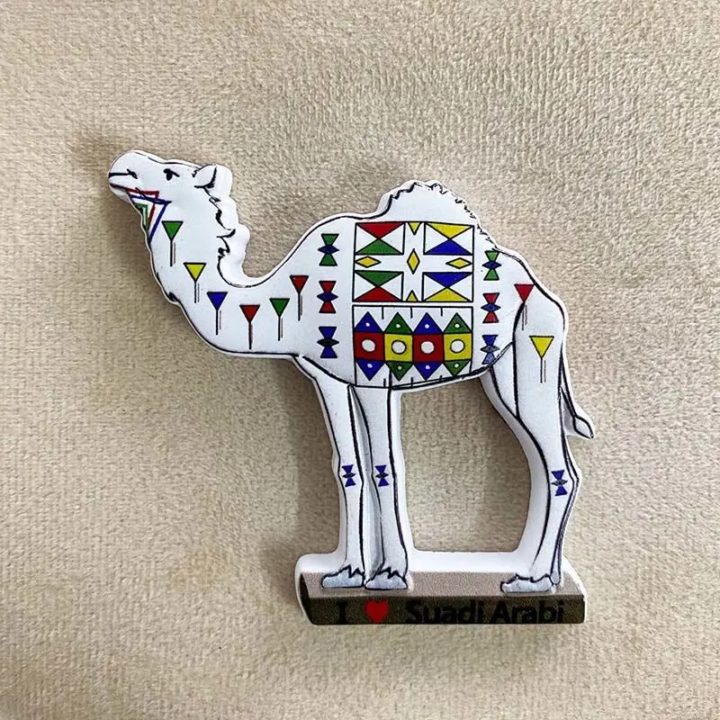Магнит на холодильник Saudi Camel, дорожный сувенир, 3D магнитное украшение, ремесло