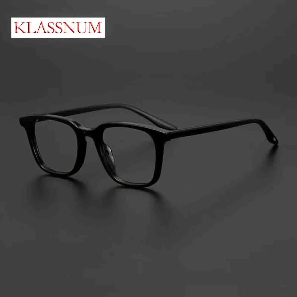 KLASSNUM модная оправа для очков с защитой от синего света, женская и мужская оптическая оправа для близорукости, винтажная пластиковая квадратная матовая оправа для очков