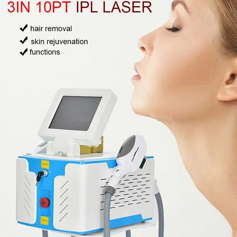 2-в-1 IPL + Nd Yag Lasermaschine Professionelle OPT Haarentfernungsmaschine Q Switch Lasermaschineカ Tattooentfer тоже