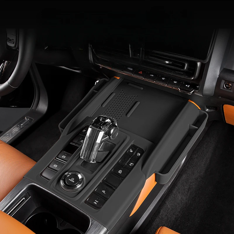 Фото Для Haval H9 2024-2025 силиконовый коричневый автомобильный коврик для хранения коробка для хранения мобильного телефона аксессуары для интерьера №4