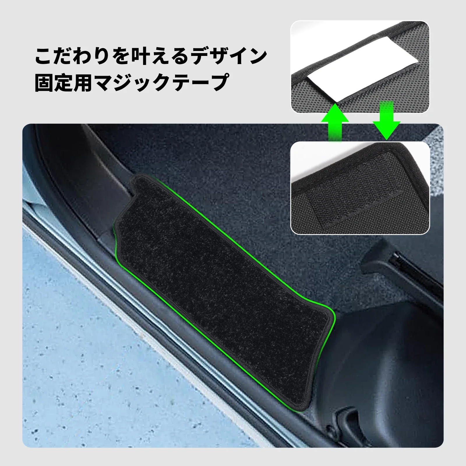 Фото Автомобильные коврики для Suzuki SPACIA CUSTOM 2023-2025, нескользящие коврики на педали передней и задней двери, подушечки для ног, защитные аксессуары №5