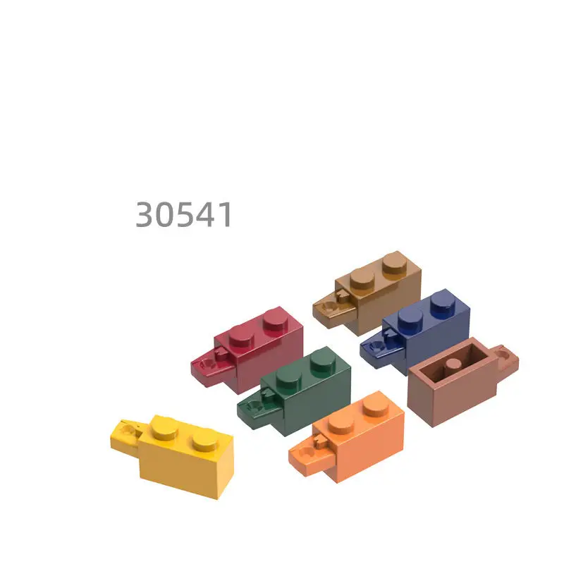 MOC совместимые детали 30541 и 53028 802632 шарнирный кирпич 1X2 Блокировка с 1 пальцем горизонтальный конец строительные блоки кирпичи DIY