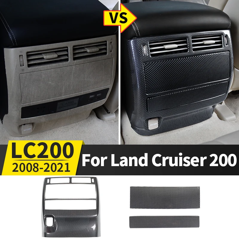 Подлокотник, подставка, подходит для Land Cruiser 200 2008-2021 годов, декоративная панель заднего воздуховыпускного отверстия LC200, аксессуары для модификации