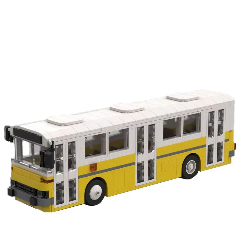 MOC City Car Западный побережье City Bus 1976 Icarus 260 City Bus Модель автомобиля в сборе Строительные блоки Игрушка Детский праздничный подарок