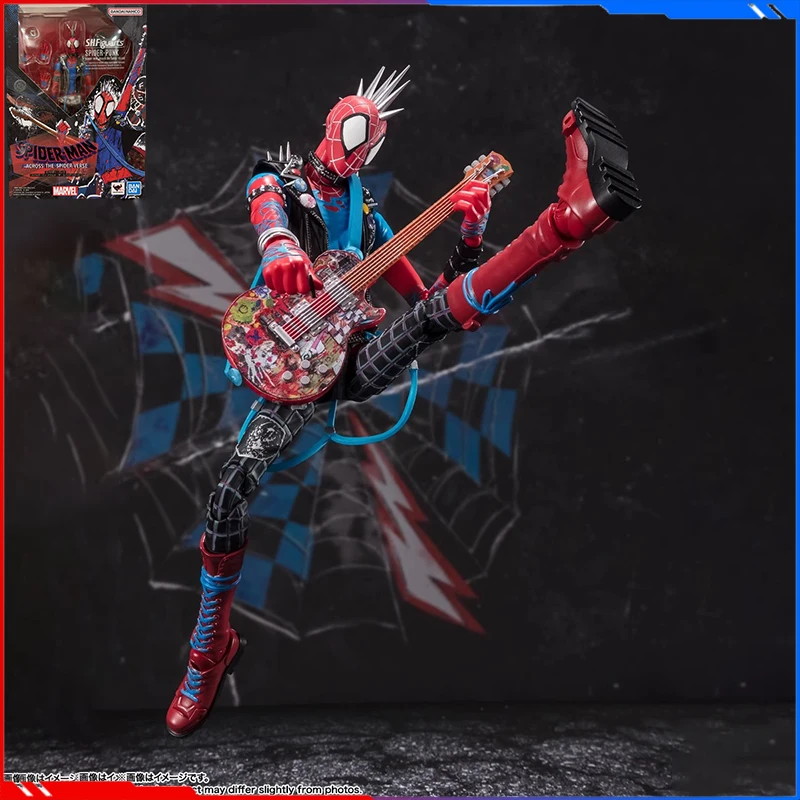 Bandai S.H. Фигурка Человека-паука: Across the Spider-Verse Аниме Фигурка паука-панк новые детские игрушки подарок на день рождения
