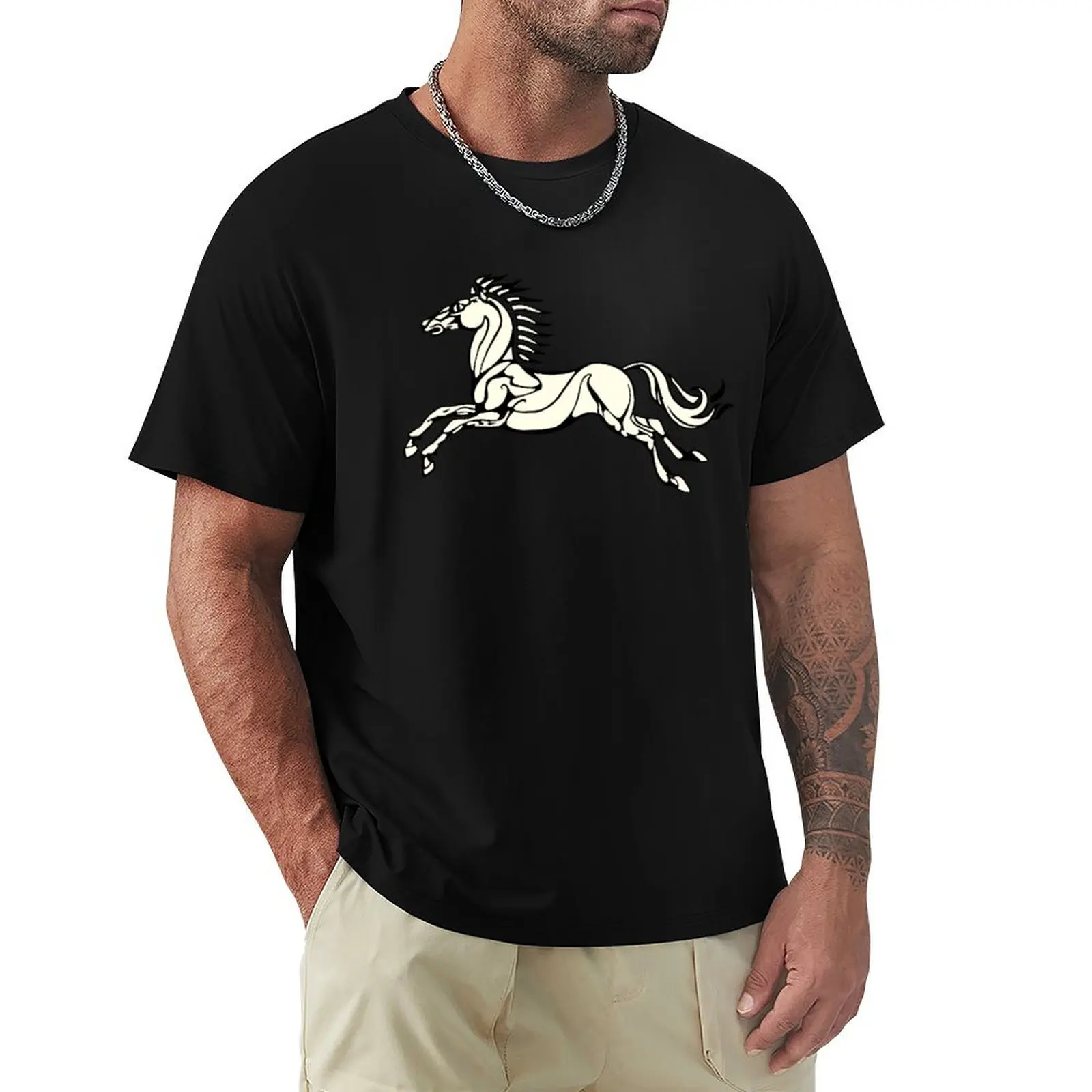 Футболка Horse of Rohan, подарки для парня, незаменимая футболка Fruit of the Loom, мужские футболки