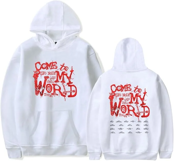 Фото Young Nudy Come to My World Tour Merch толстовки для женщин и мужчин повседневная толстовка с длинными рукавами одежда №2