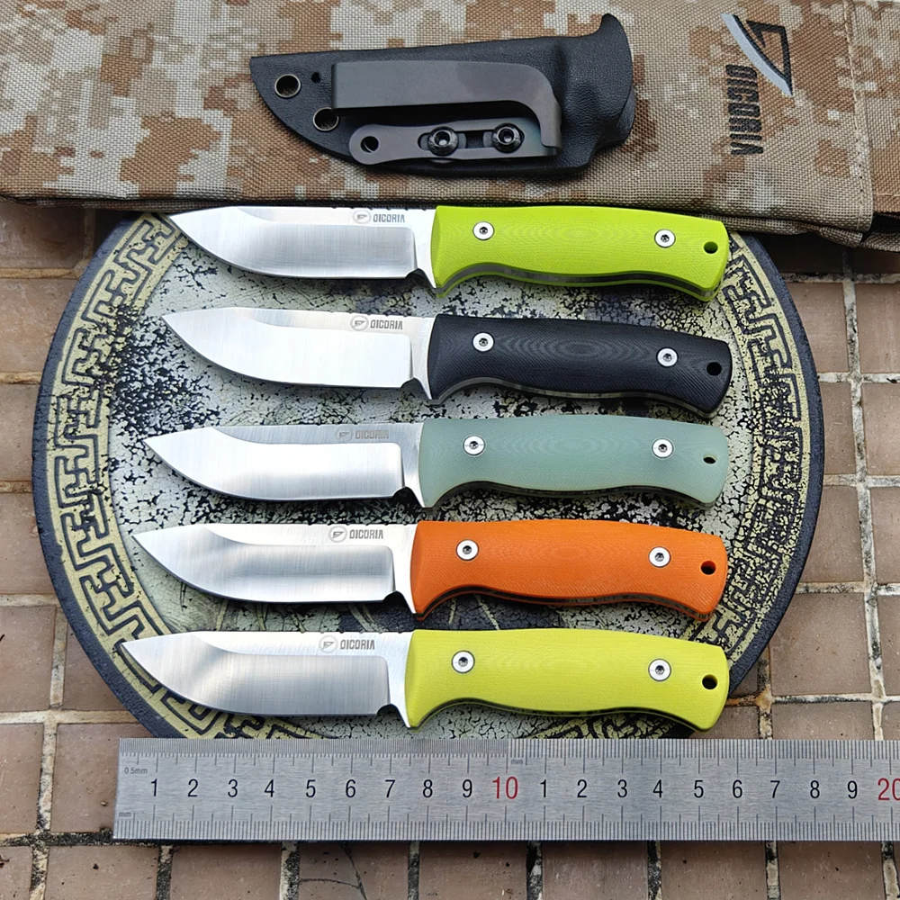 DICORIA DK18 Real SANDVIK 14C28N Стальной нож с фиксированным лезвием G10 Ручка KYDEX Оболочка для охоты Прямой инструмент для выживания на природе EDC