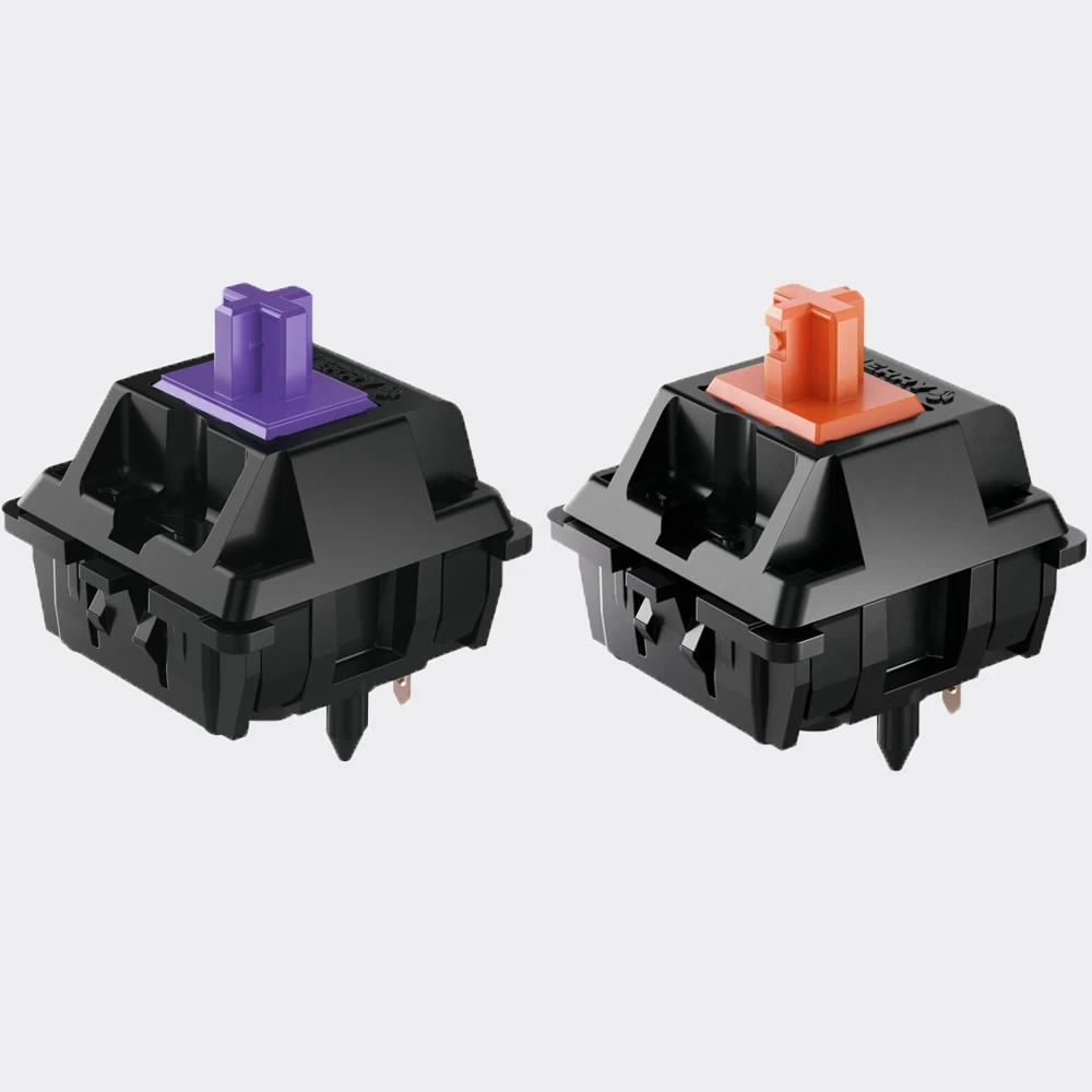Cherry MX2a фиолетовый переключатель Cherry MX2a оранжевый переключатель V2 линейный тактильный для игровой механической клавиатуры 35g 55g Фабричный Lubed 5 pin