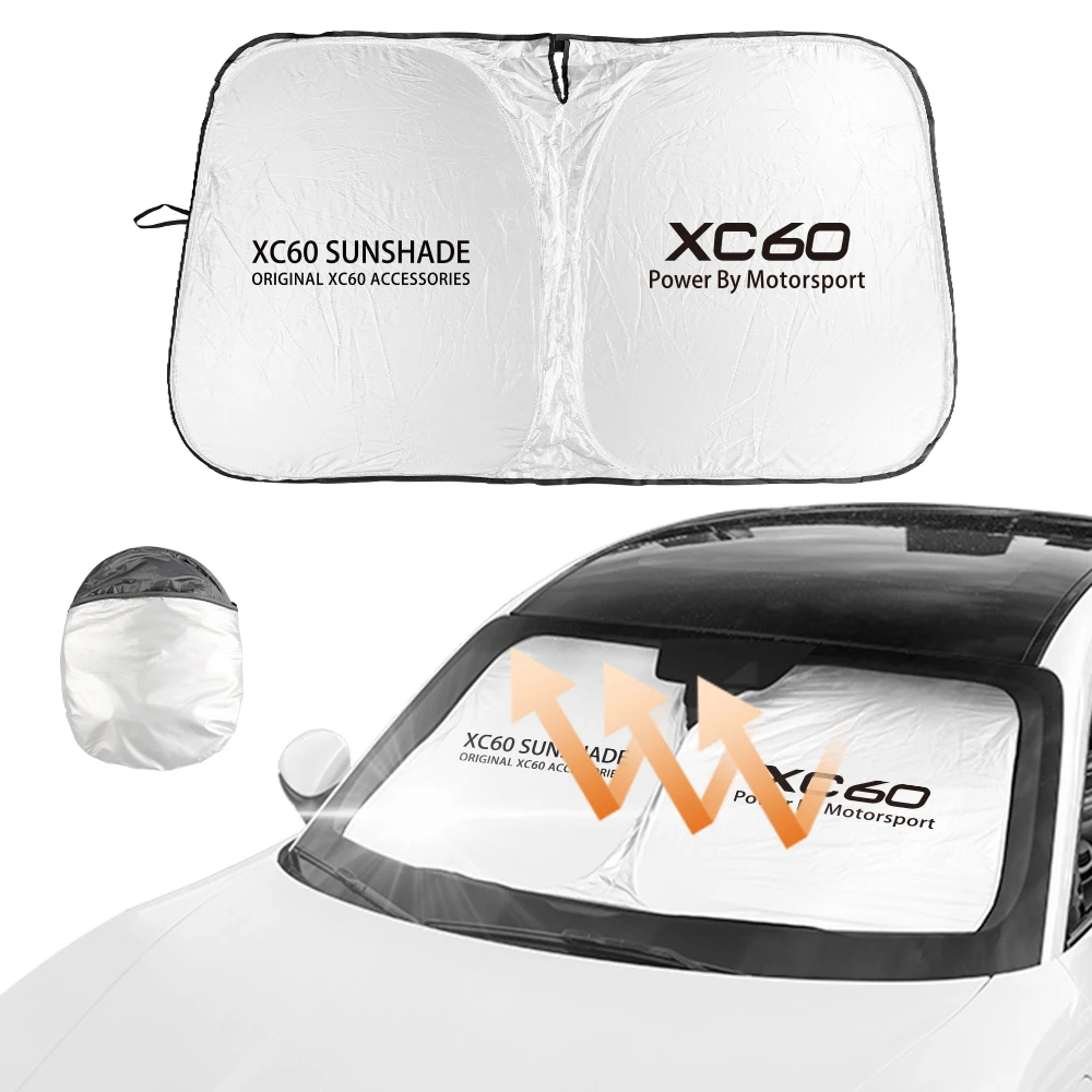 Солнцезащитный козырек для Volvo XC60, Аксессуары для салона автомобиля, защита от солнца на лобовое стекло, защита от солнца