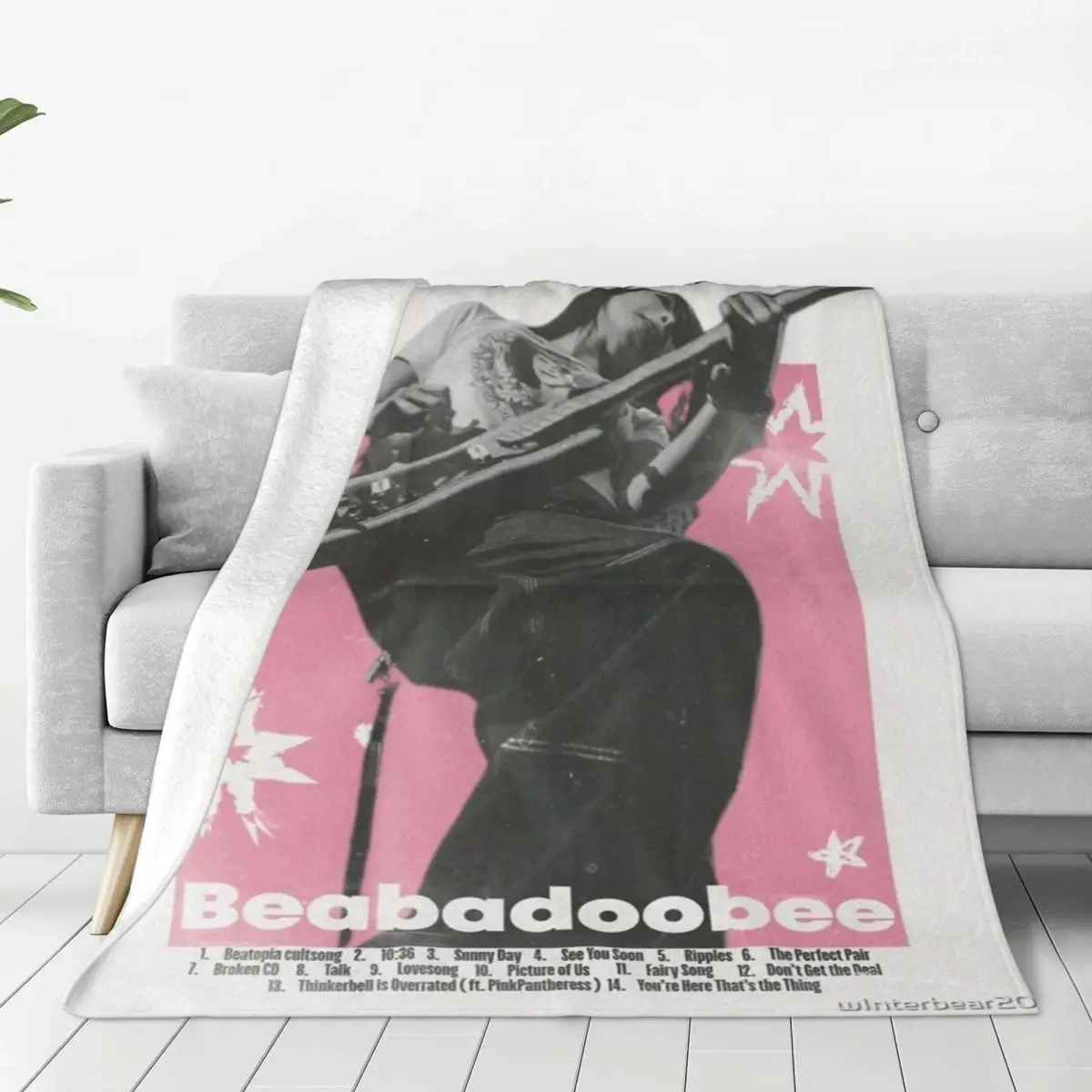 Фото Beatopia-одеяло Beabadoobee покрывало на кровать мягкое одеяло сохраняет тепло №2