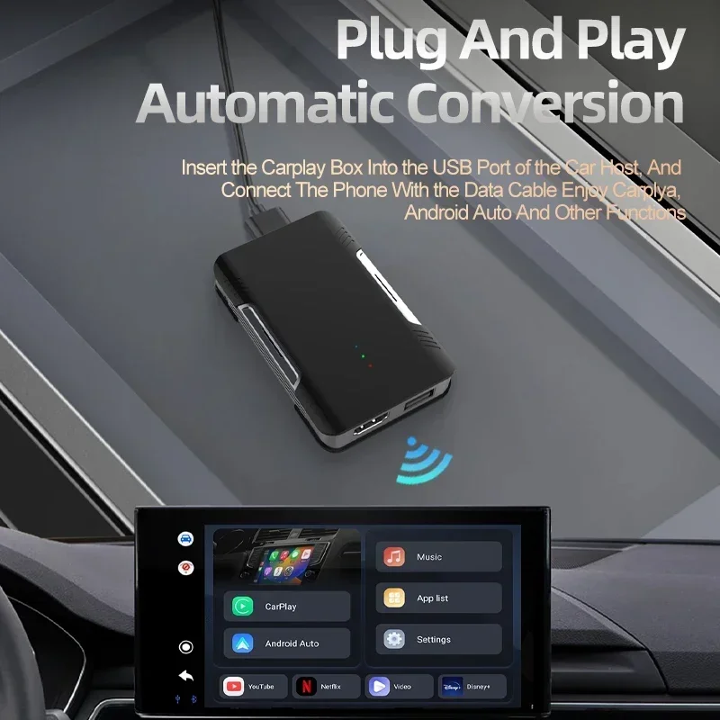 Для Suzuki Swift Smart Мультимедийный плеер Box Беспроводной Android Auto CarPlay Wi-Fi Plug and Play Встроенные приложения для Netflix YouTube