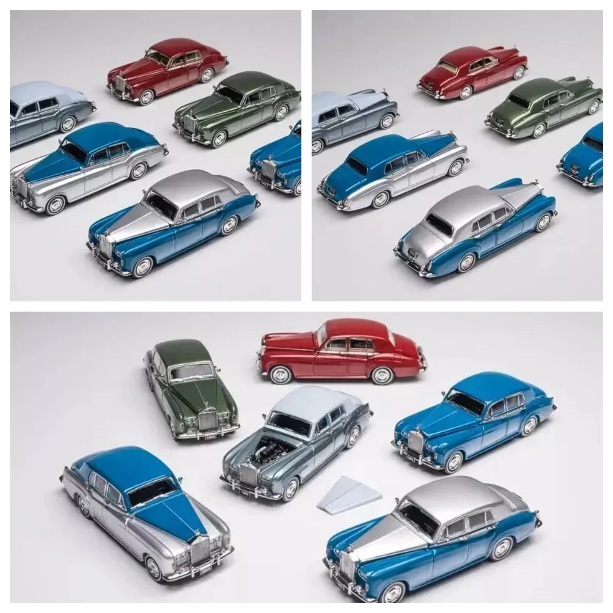 GFCC 1:64 1965 серебряное облако, классический автомобиль, литые модели, коллекция автомобилей, ограниченный выпуск, хобби-игрушки