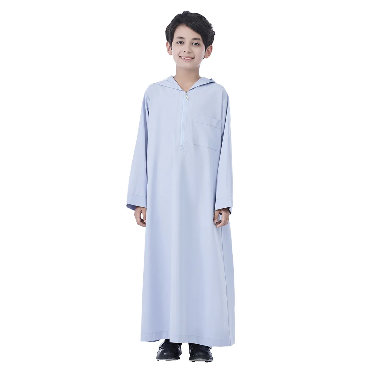 Jubba Thawb Thobe для мальчиков, мусульманские абайи с капюшоном, арабский кафтан на Ближнем Востоке, халат с длинными рукавами, исламская одежда, платье даша, Dishdasha (art.: 3920cf88c1f6f) - 3920cf88c1f6f