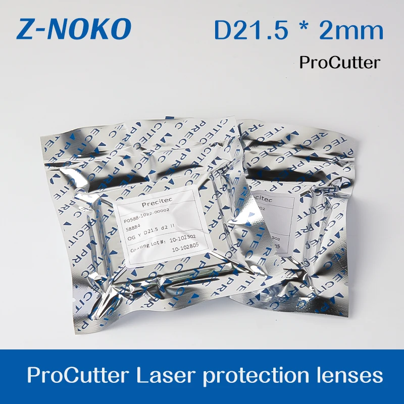 ZNOKE Precitec оригинальные защитные линзы 21,5*2 Вт, машина для лазерной резки Precitec, нижние защитные линзы