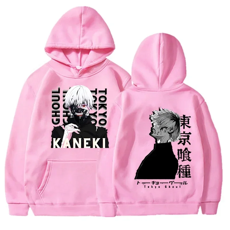Фото Новые мужские и женские модные толстовки с капюшоном Kaneki Ken повседневные толстовки с длинным рукавом Смешные Толстовки с аниме-рисунком свободные топы №5