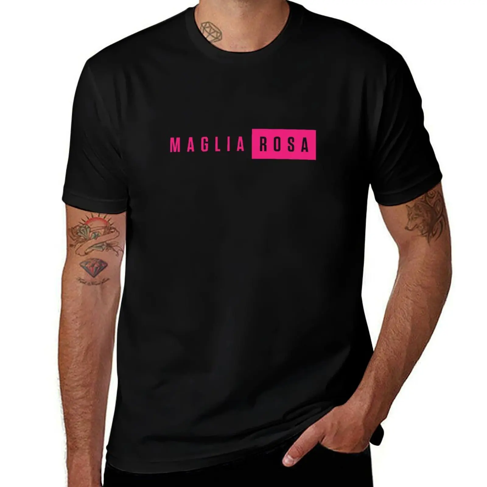 Футболка с рисунком для велоспорта Maglia Rosa, Giro D', забавные футболки, хлопковые футболки для мужчин, облегающие футболки