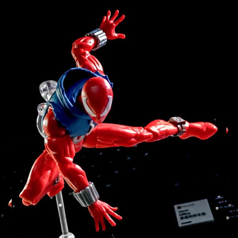 Фото Spot Ct Factory Mafex186 Scarlet Spider-Man Комическая версия может использоваться для мобильной фигурки Изысканные модели игрушек можно использовать в качестве подарка №5